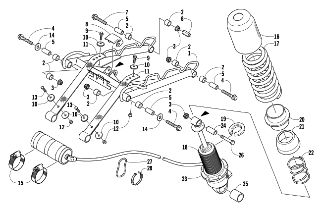 REAR SUSPENSION FRONT ARM ASSEMBLY