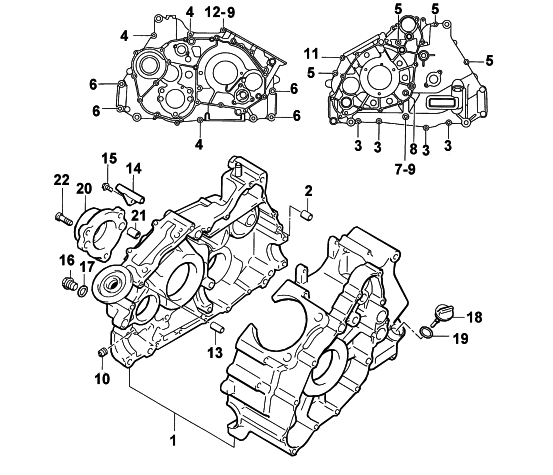 CRANKCASE ASSEMBLY