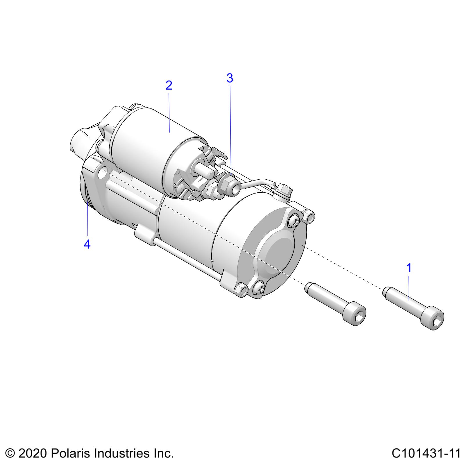 ENGINE, STARTING SYSTEM - A20SGE95AK (C101431-11)