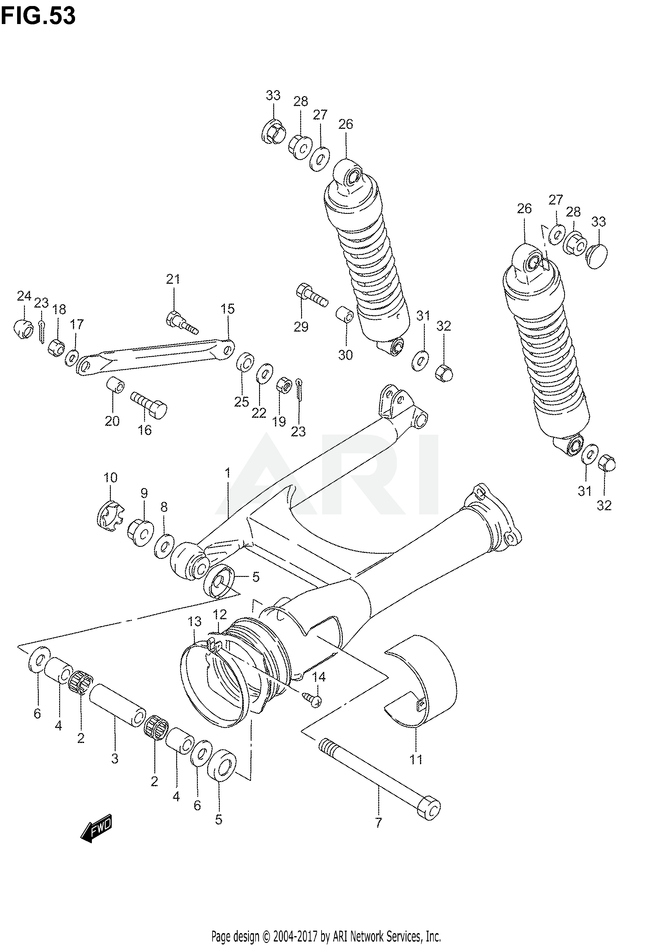 REAR SWINGING ARM