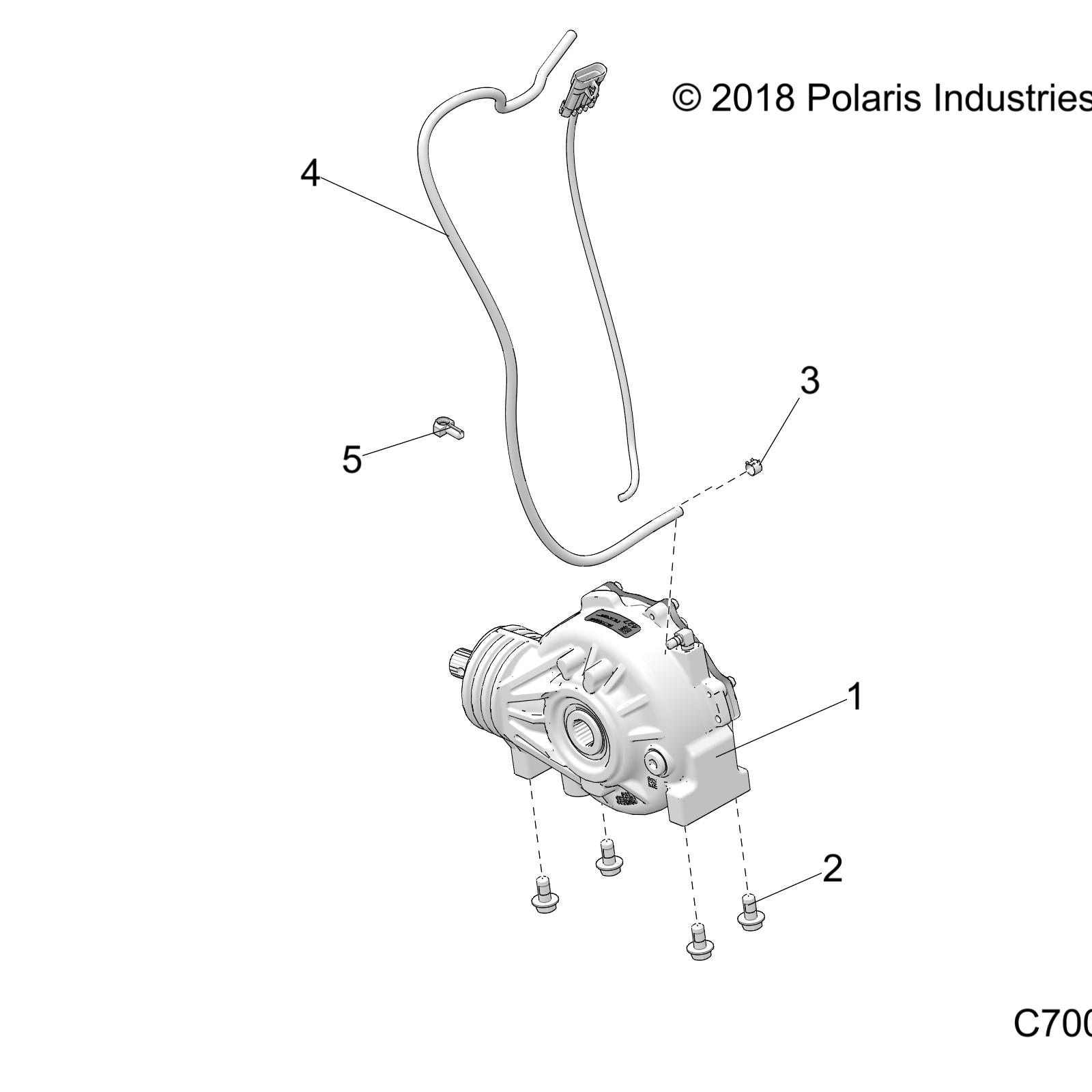 DRIVE TRAIN, FRONT GEARCASE - Z20CHA57A2/E57AM (C700172-5)