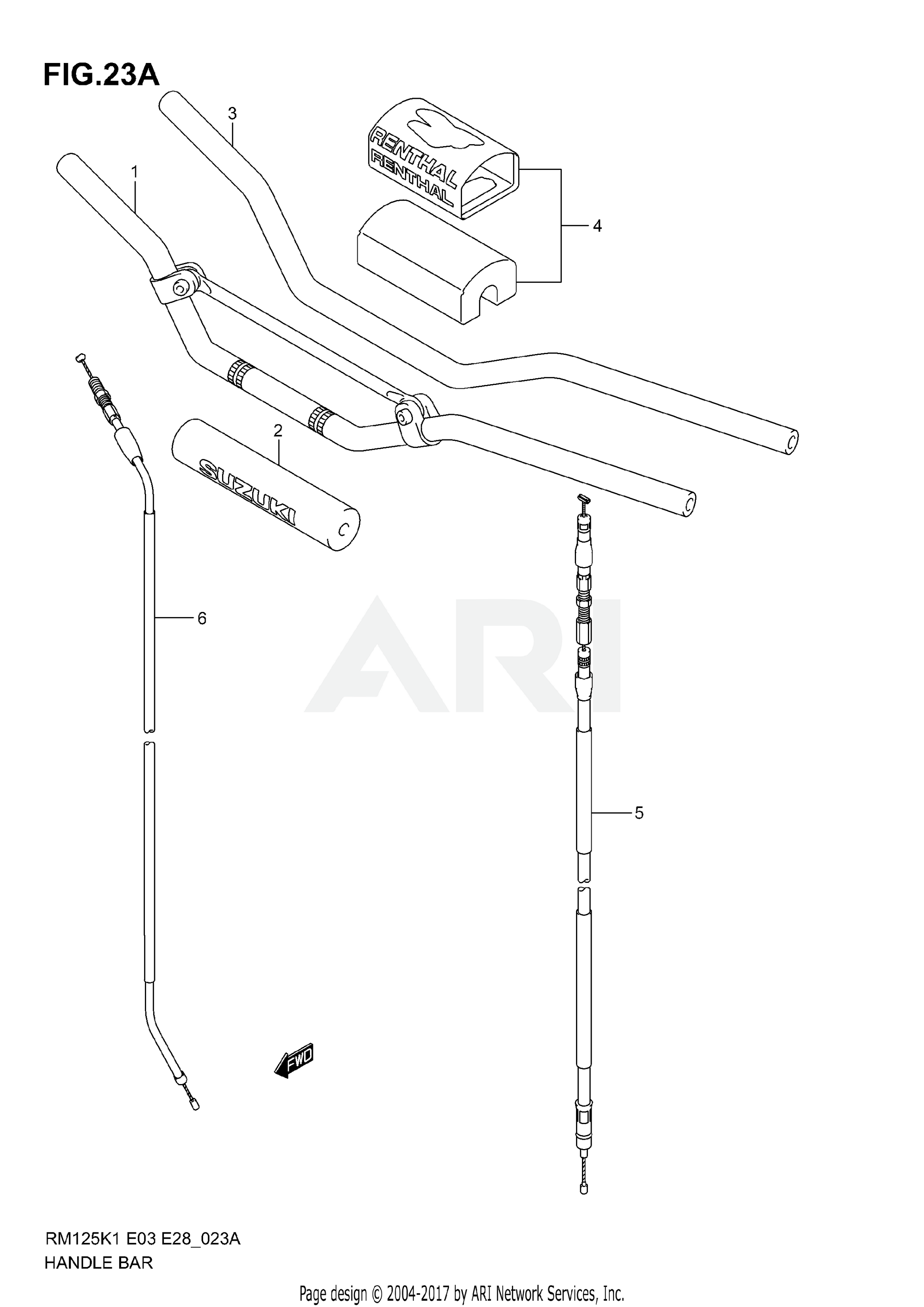 HANDLEBAR (MODEL K5/K6)