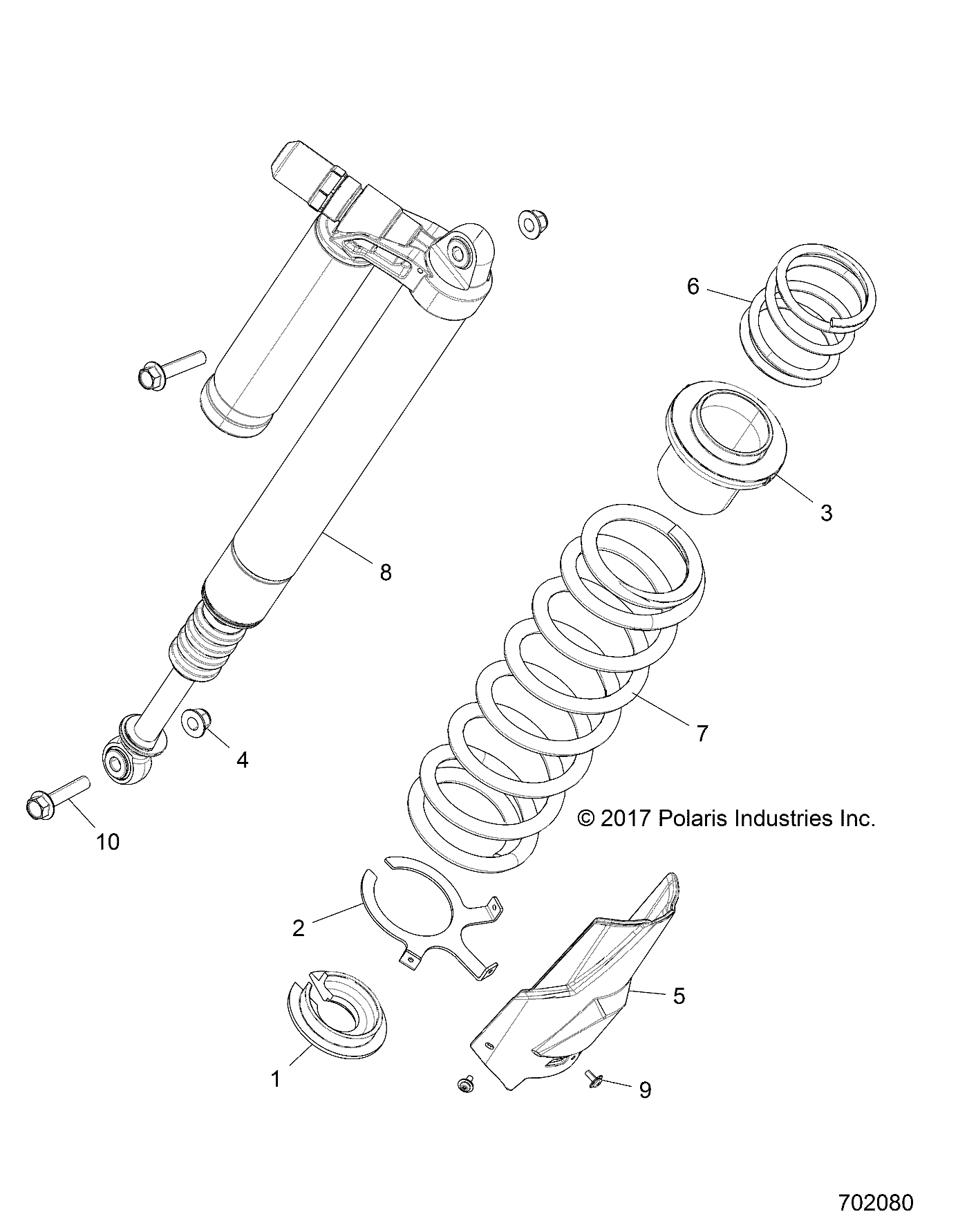 SUSPENSION, REAR SHOCK MOUNTING - Z18VDE92LS (702080)