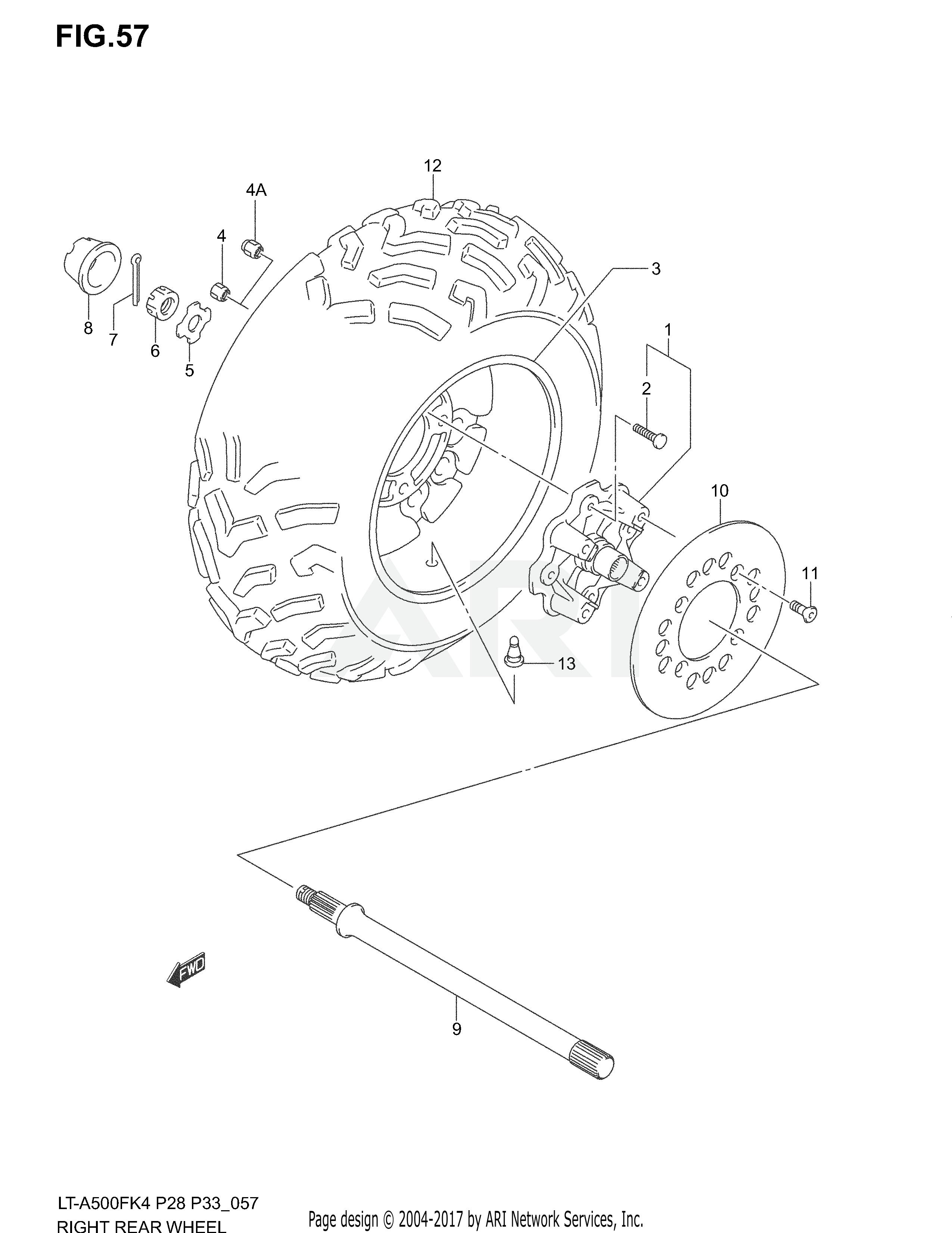 RIGHT REAR WHEEL