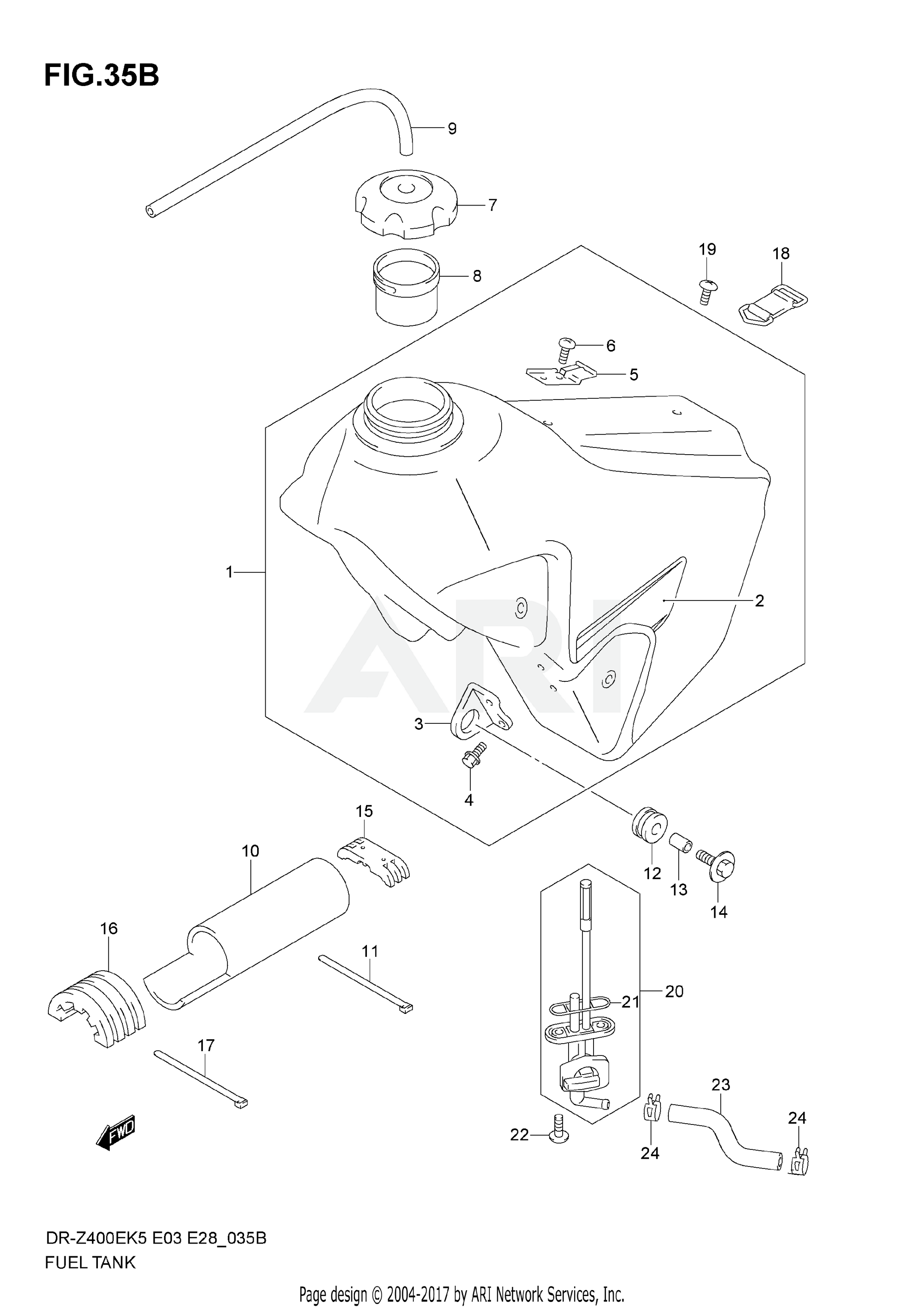 FUEL TANK (MODEL K7)