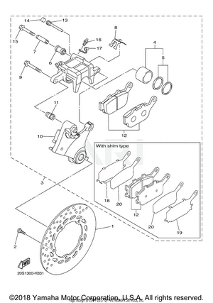 REAR BRAKE CALIPER