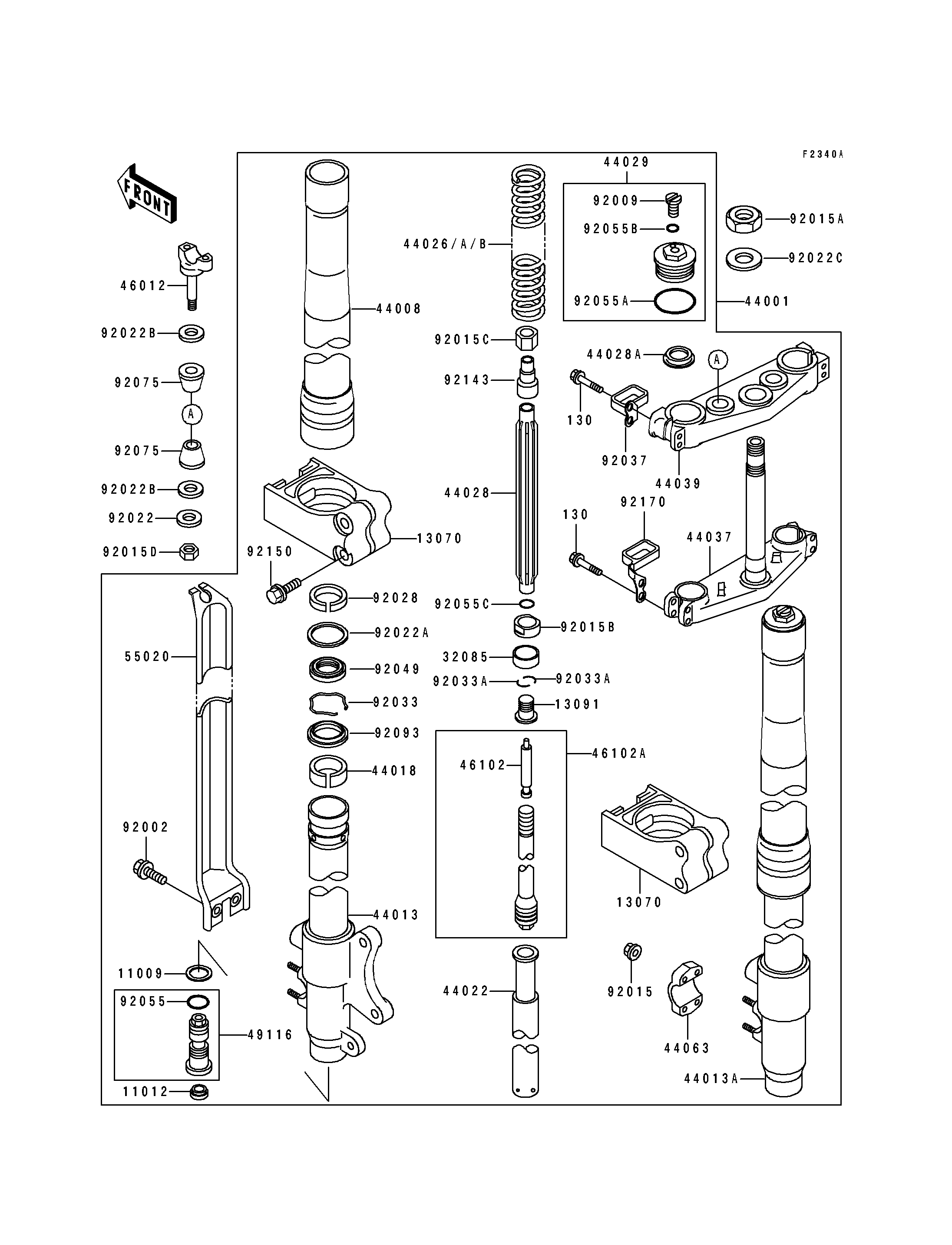 Front Fork(KX250-H2)