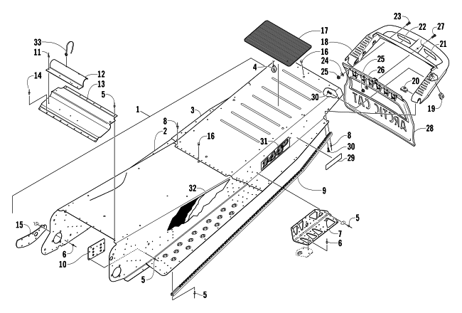 TUNNEL AND REAR BUMPER