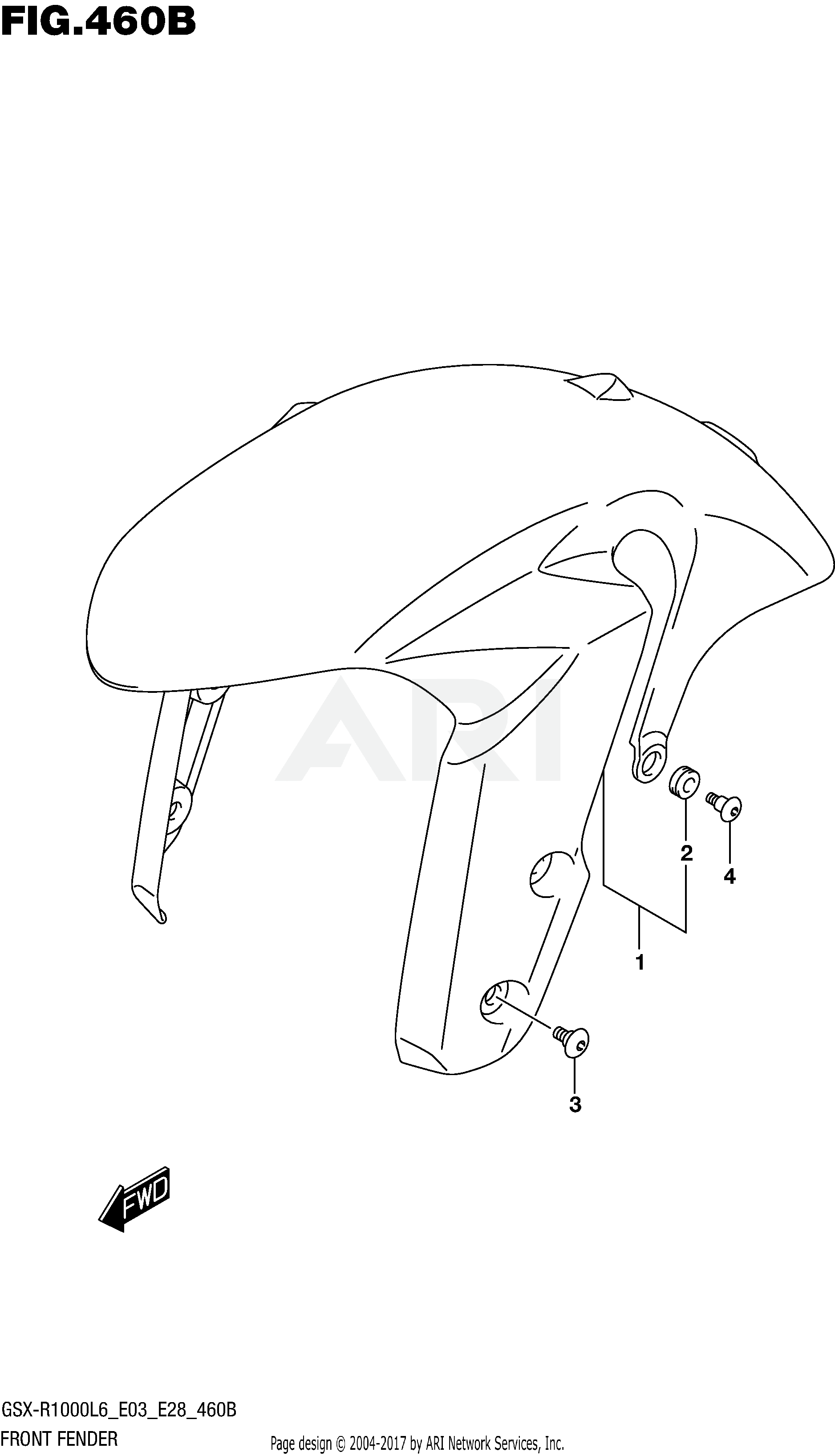 FRONT FENDER (GSX-R1000L6 E28)