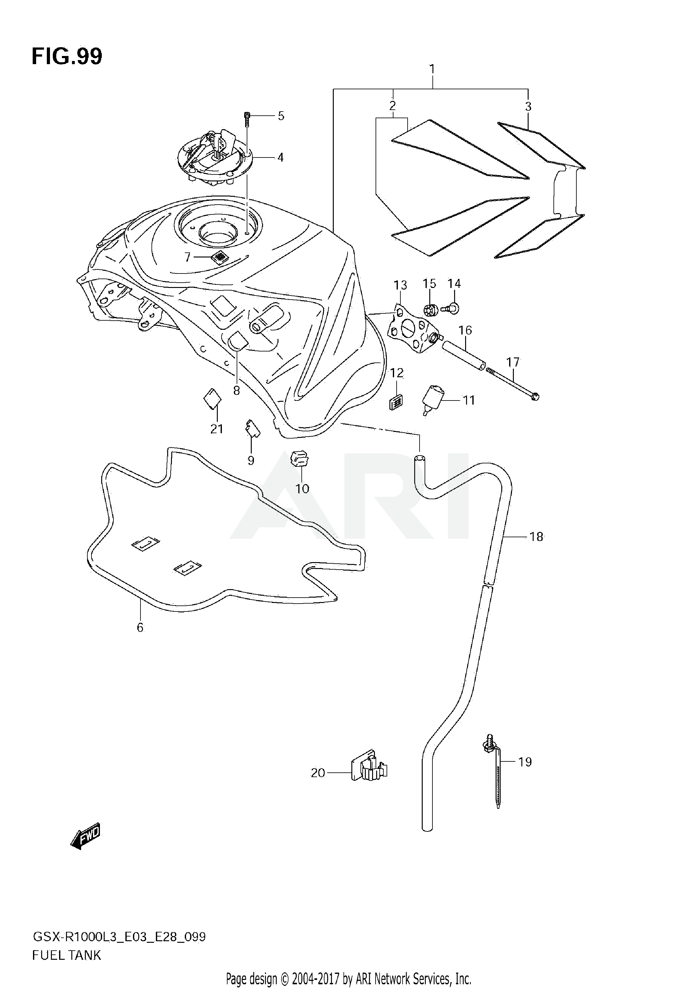 FUEL TANK (GSX-R1000ZL3 E33)