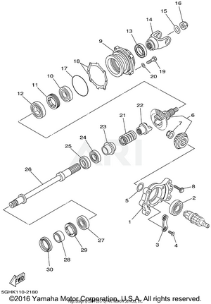 MIDDLE DRIVE GEAR