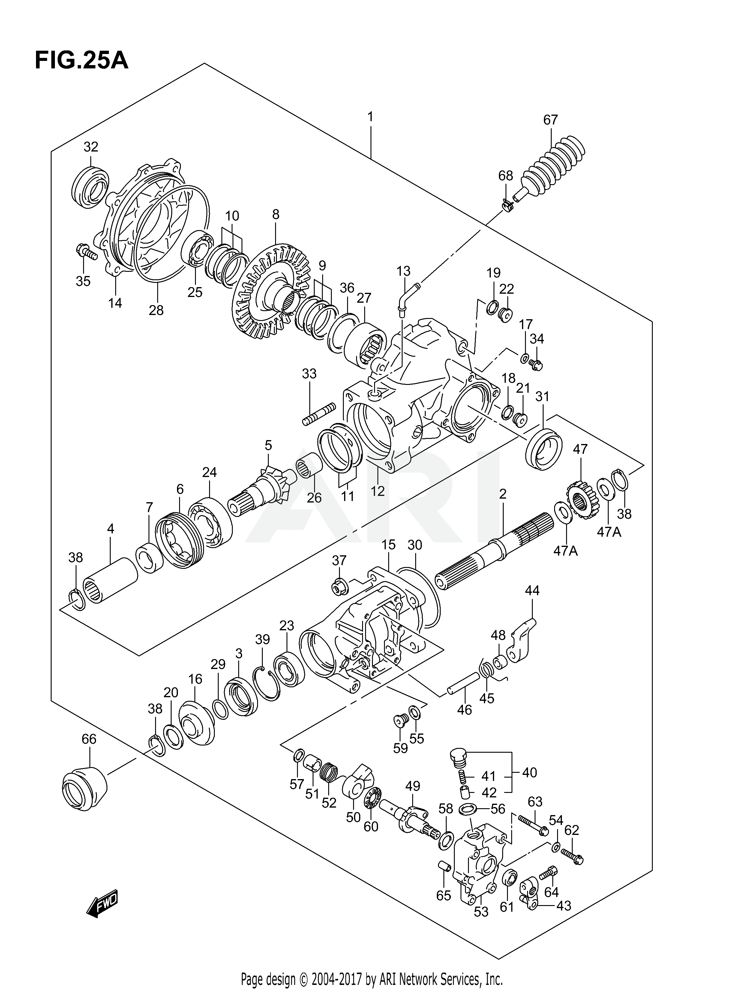 FINAL BEVEL GEAR (REAR)('04/9%)