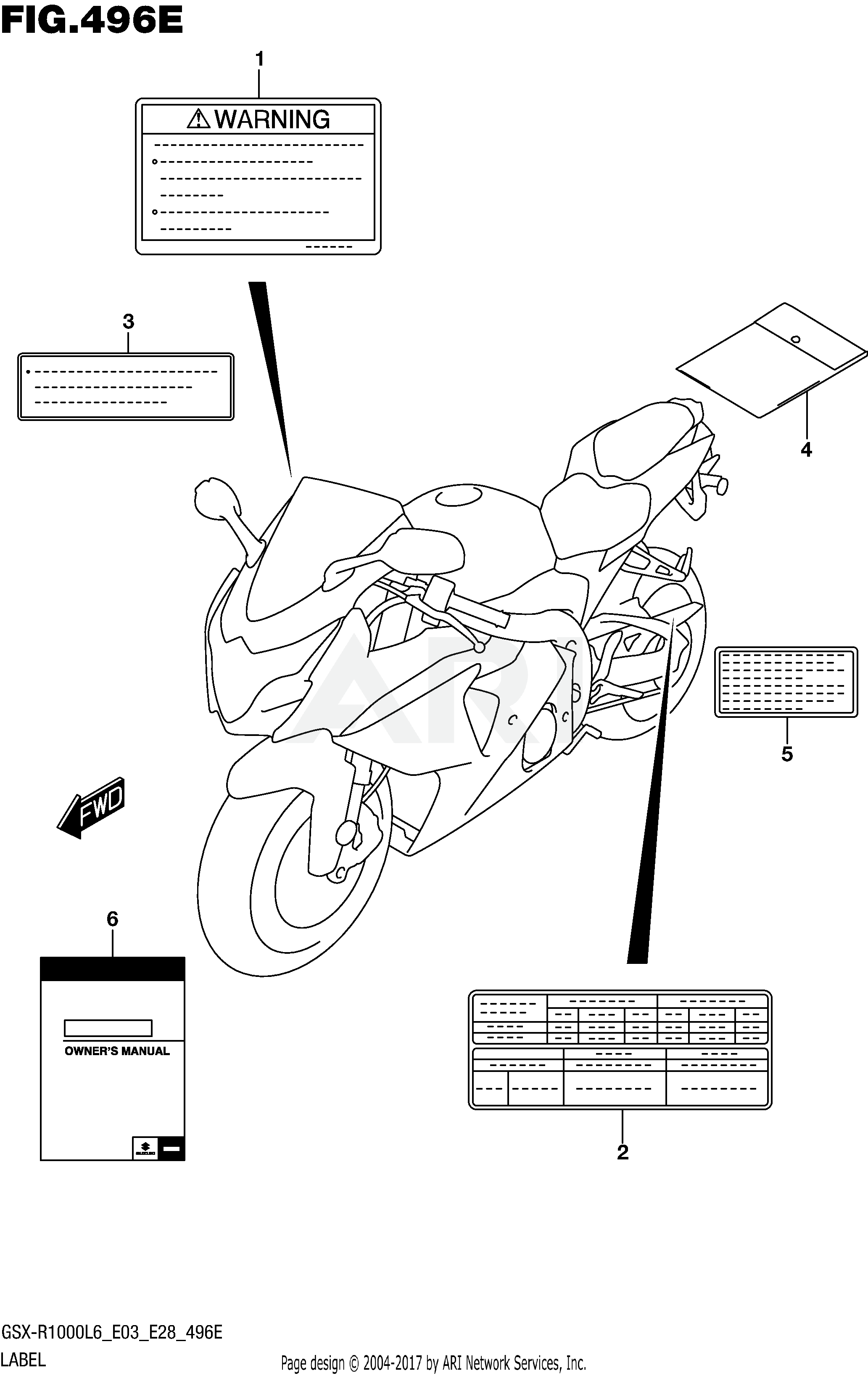 LABEL (GSX-R1000AL6 E33)