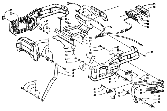 BACKREST AND TAILLIGHT ASSEMBLY