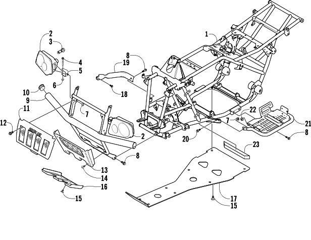 FRAME AND RELATED PARTS