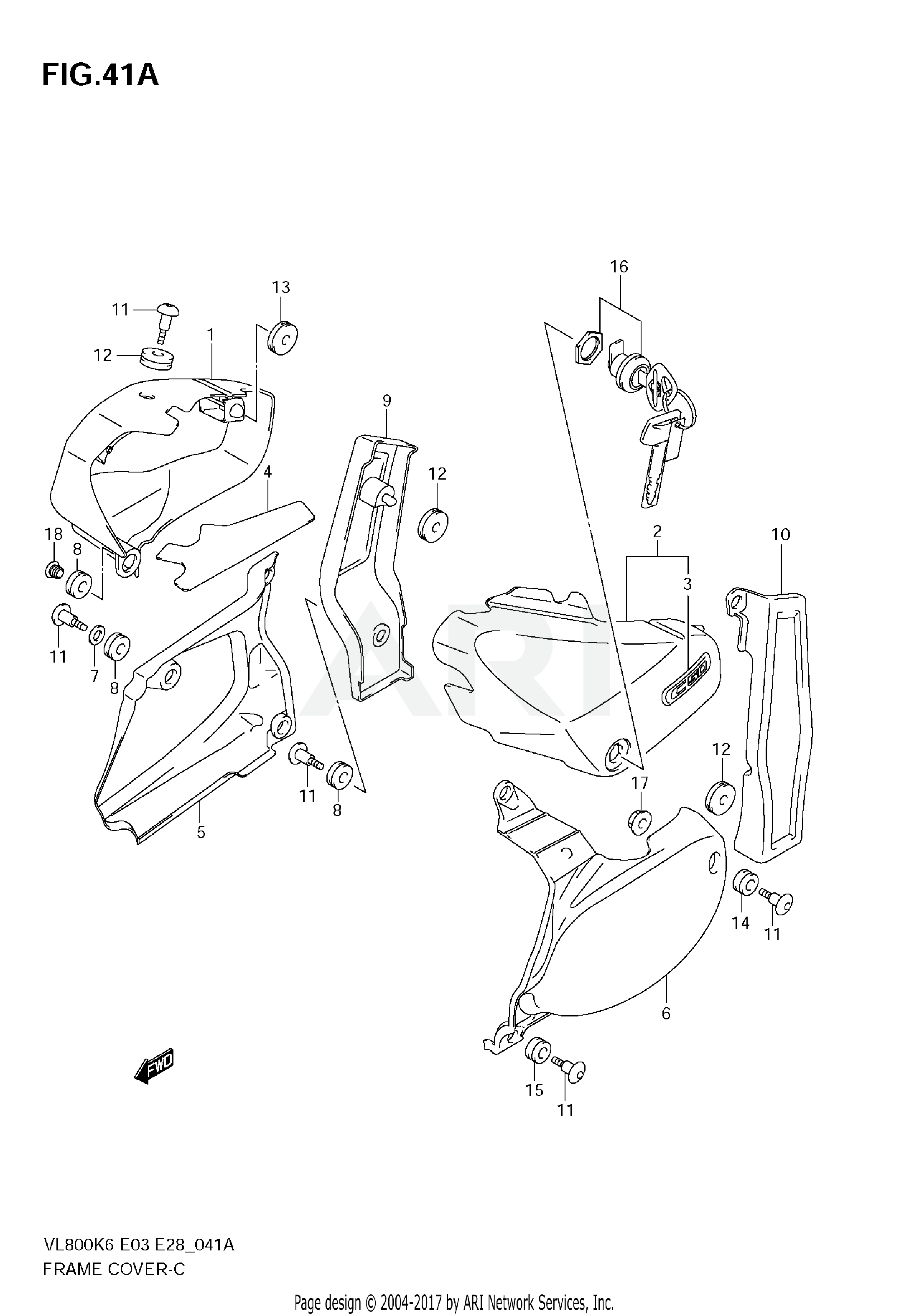 FRAME COVER (VL800CK6)