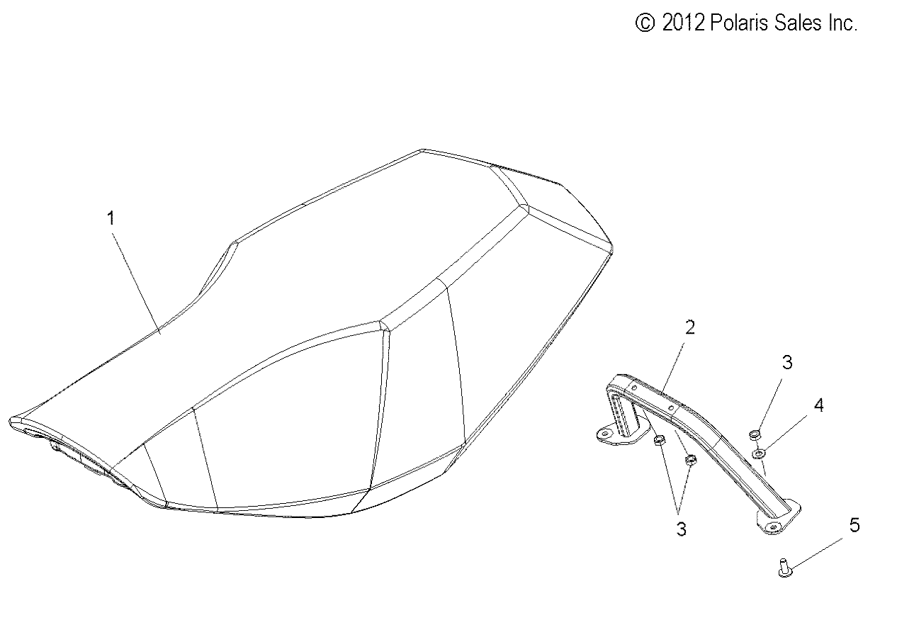 BODY, SEAT ASM. - S14CM8GSA/GSL/GEA (49SNOWSEAT138RMK)