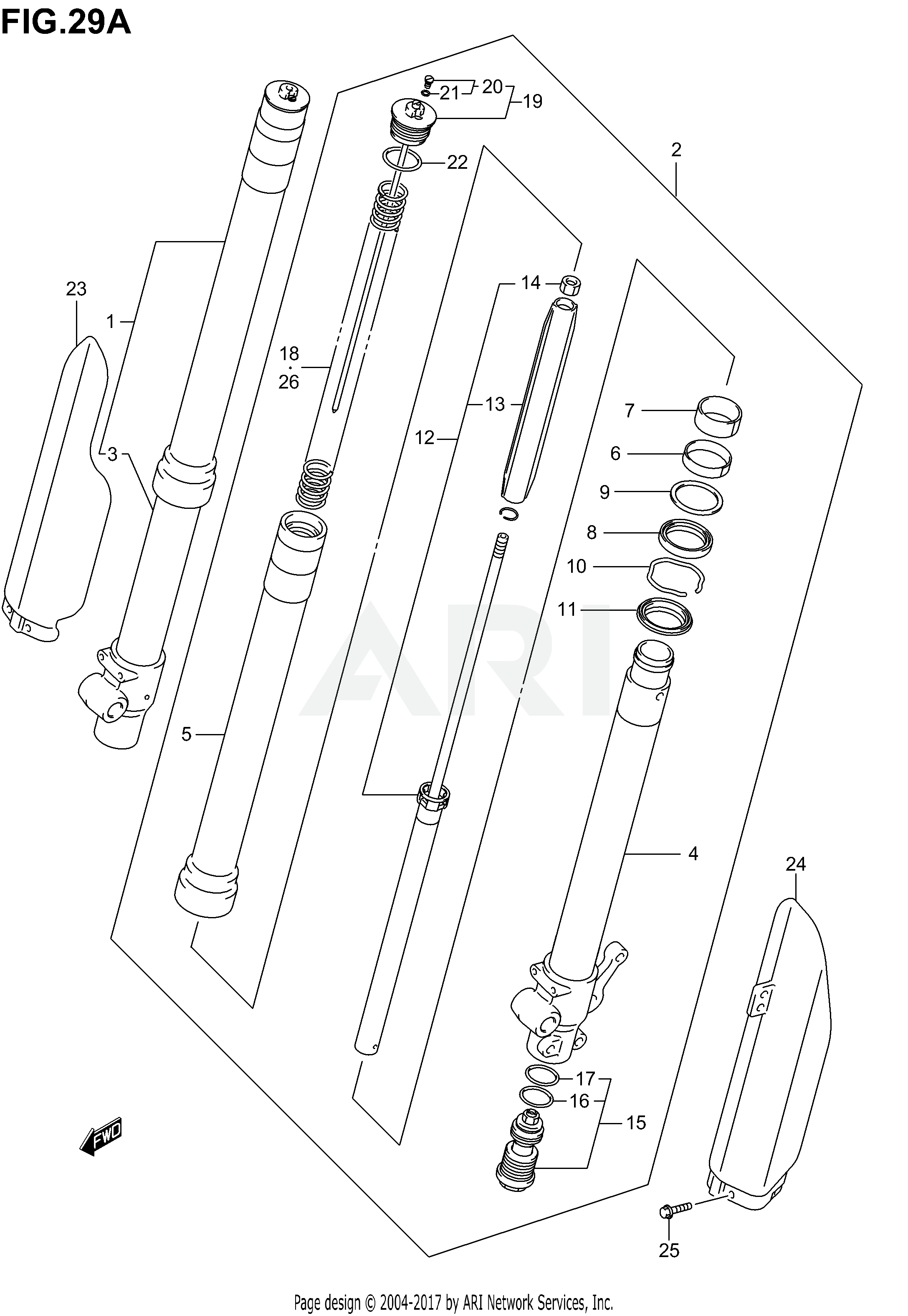 FRONT FORK DAMPER (MODEL K5/K6)