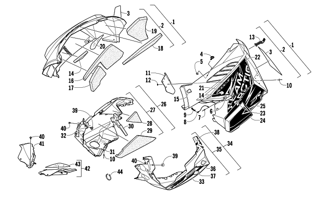 SKID PLATE AND SIDE PANEL ASSEMBLY