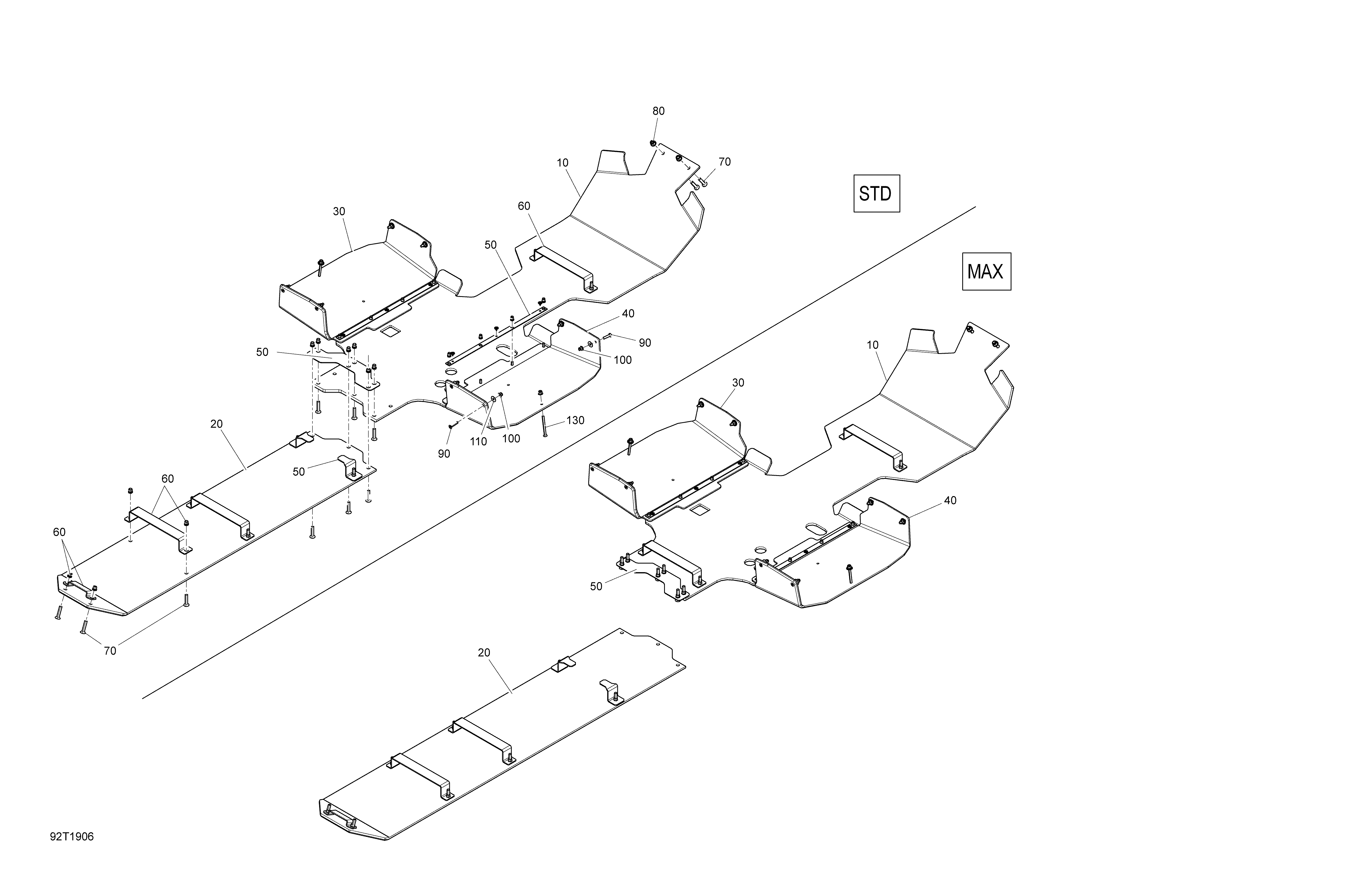 Skid Plate 6X6 1000 EFI - Skid Plate Option