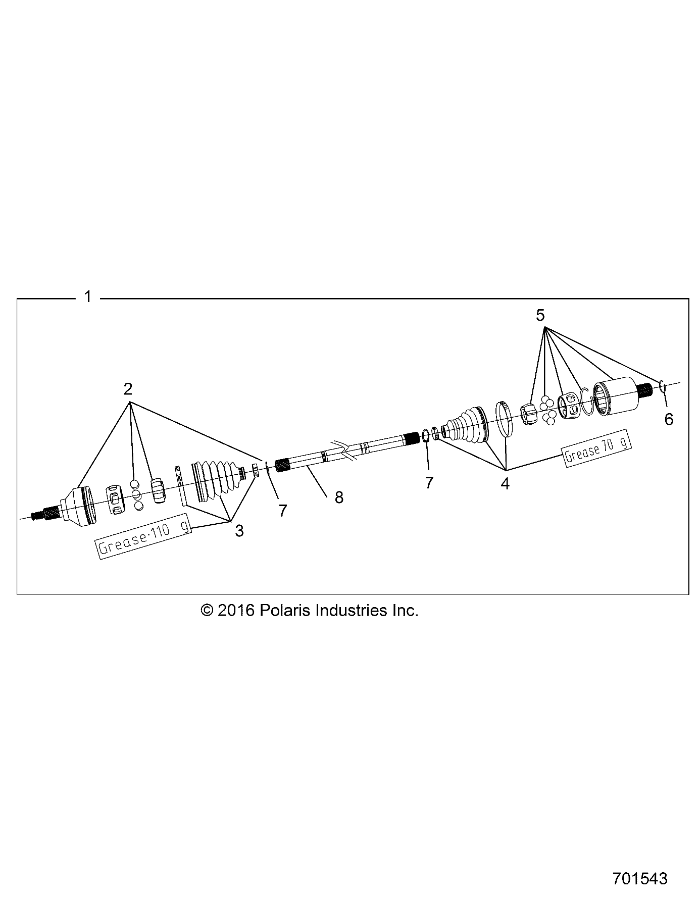 DRIVE TRAIN, FRONT HALF SHAFT - R19RRB99A9 (701543)