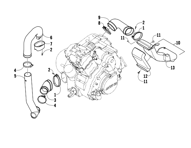 CASE/BELT COOLING ASSEMBLY