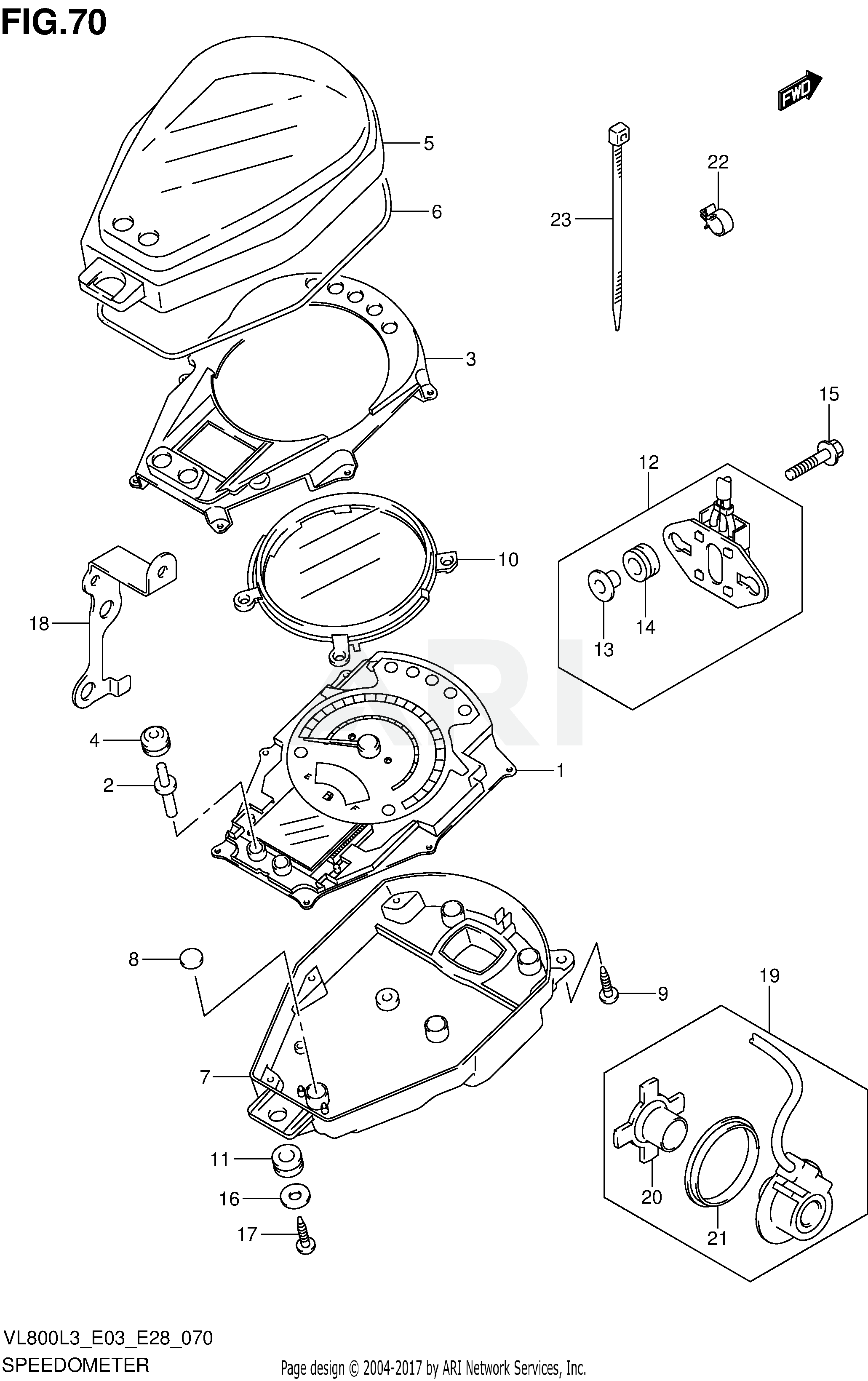 SPEEDOMETER (VL800L3 E28)