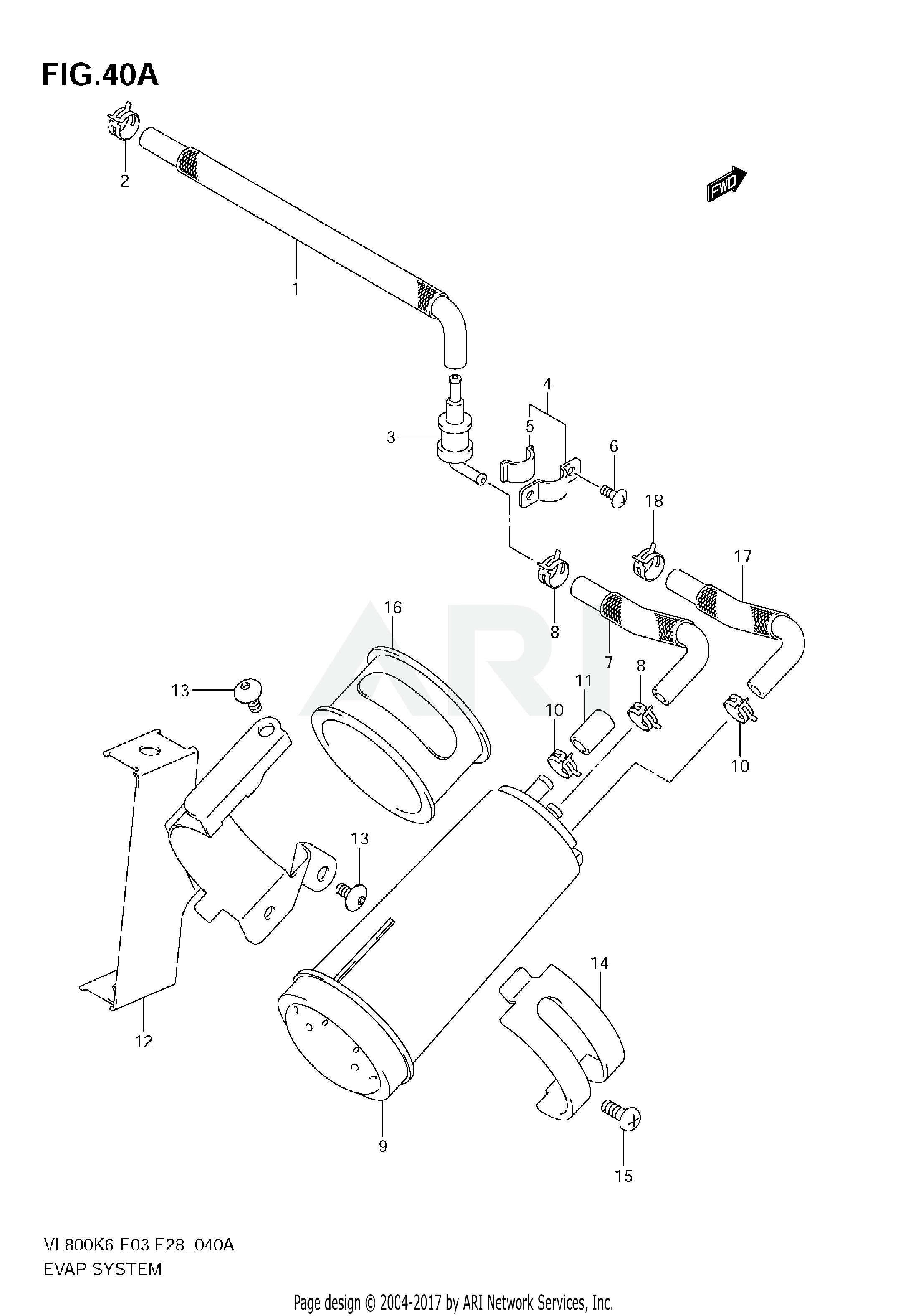 EVAP SYSTEM (MODEL K9 E33)