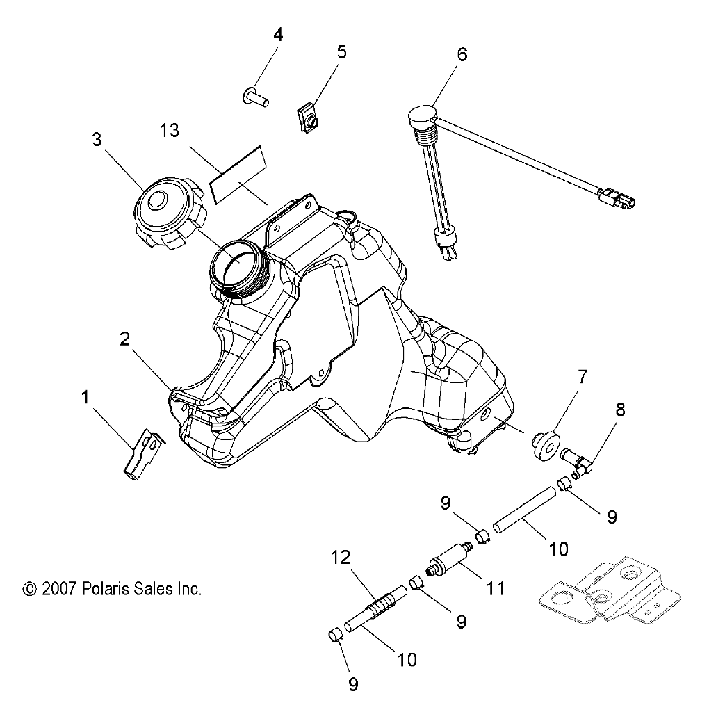 ENGINE, OIL TANK - S08PB8ES/EE (49SNOWOILTANK08RMK155)