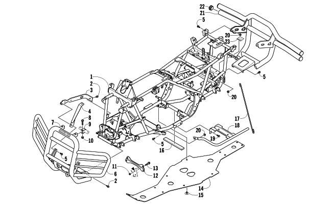 FRAME AND RELATED PARTS