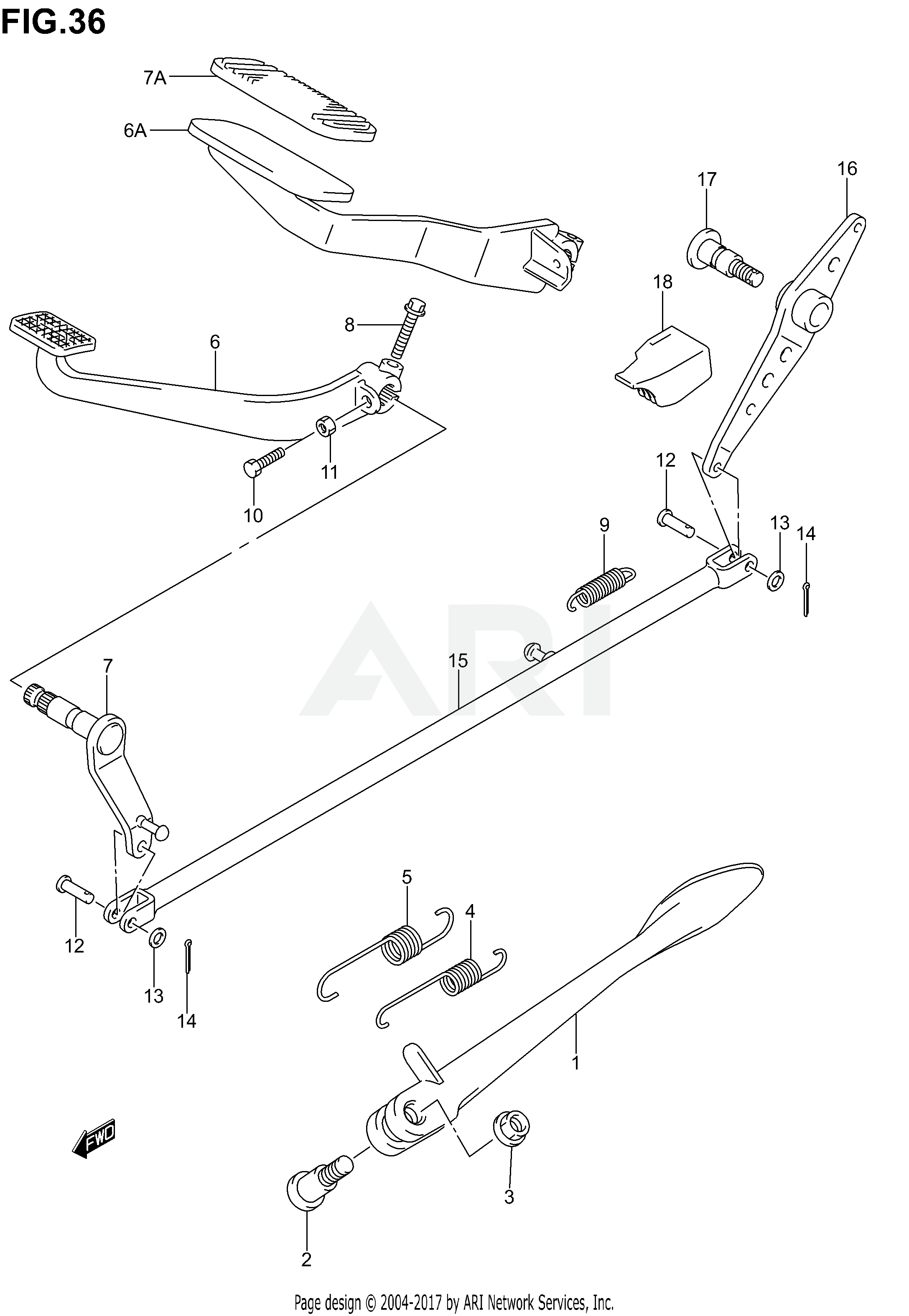 STAND - REAR BRAKE