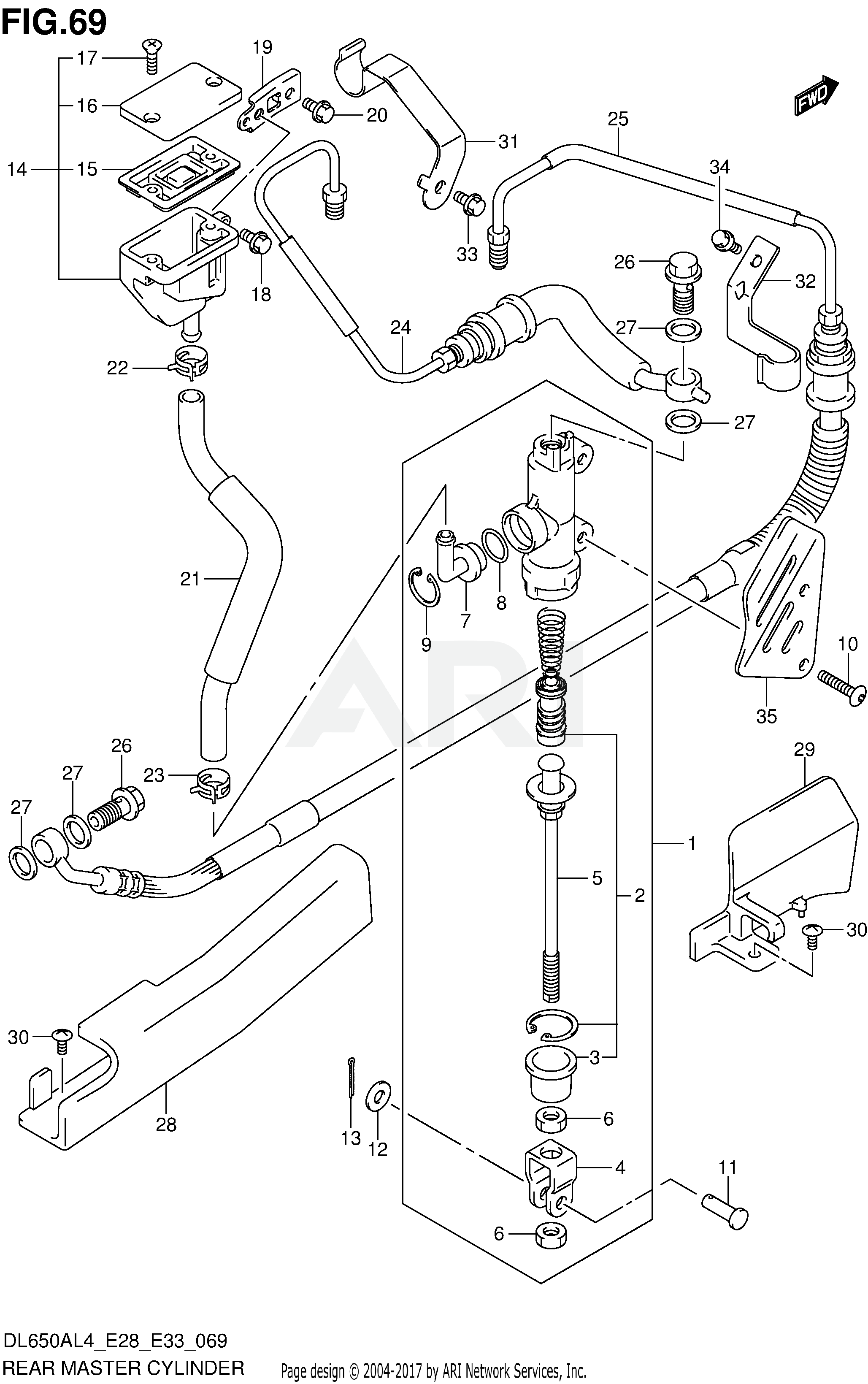 REAR MASTER CYLINDER