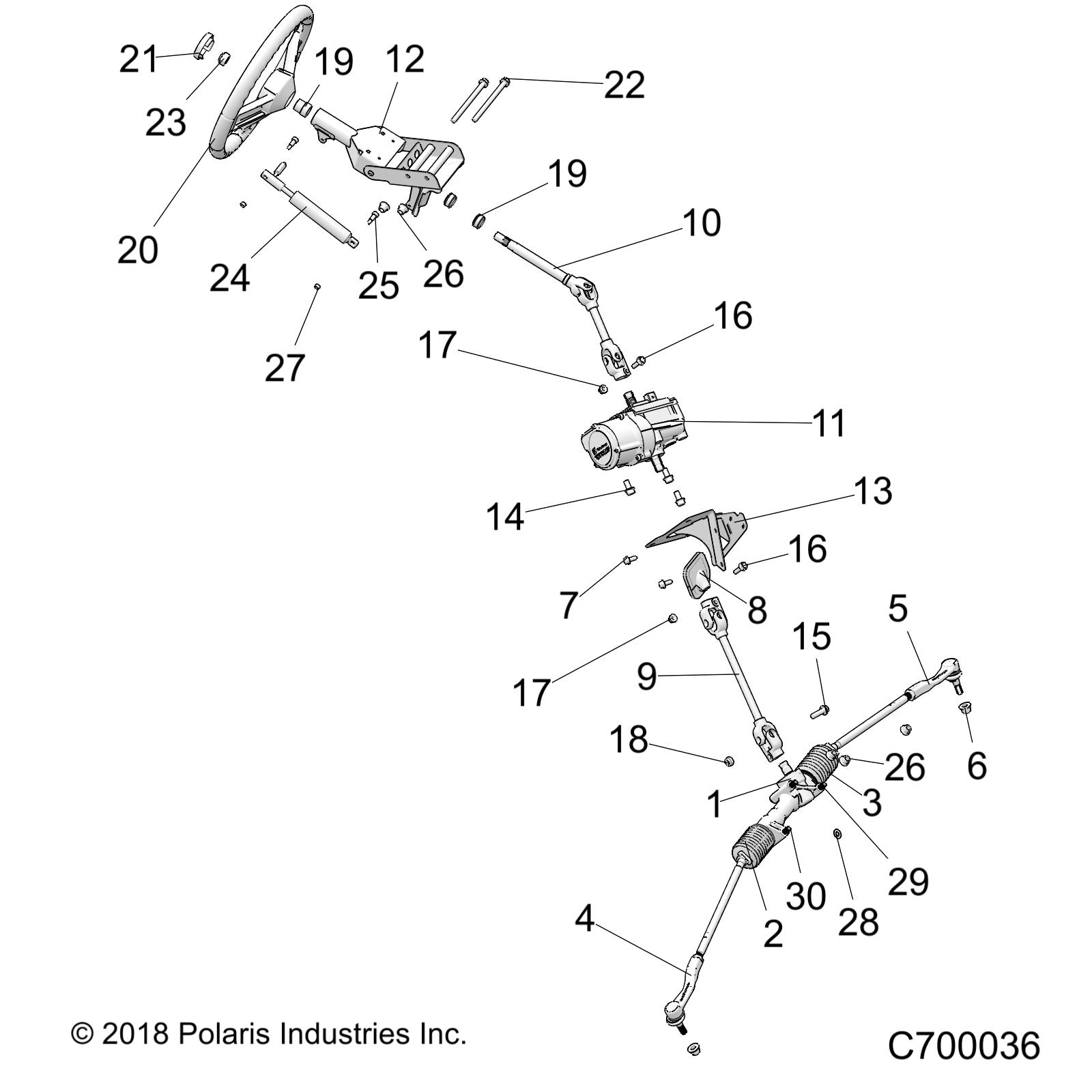 STEERING, STEERING ASM. - R19RRM99AL (C700036)