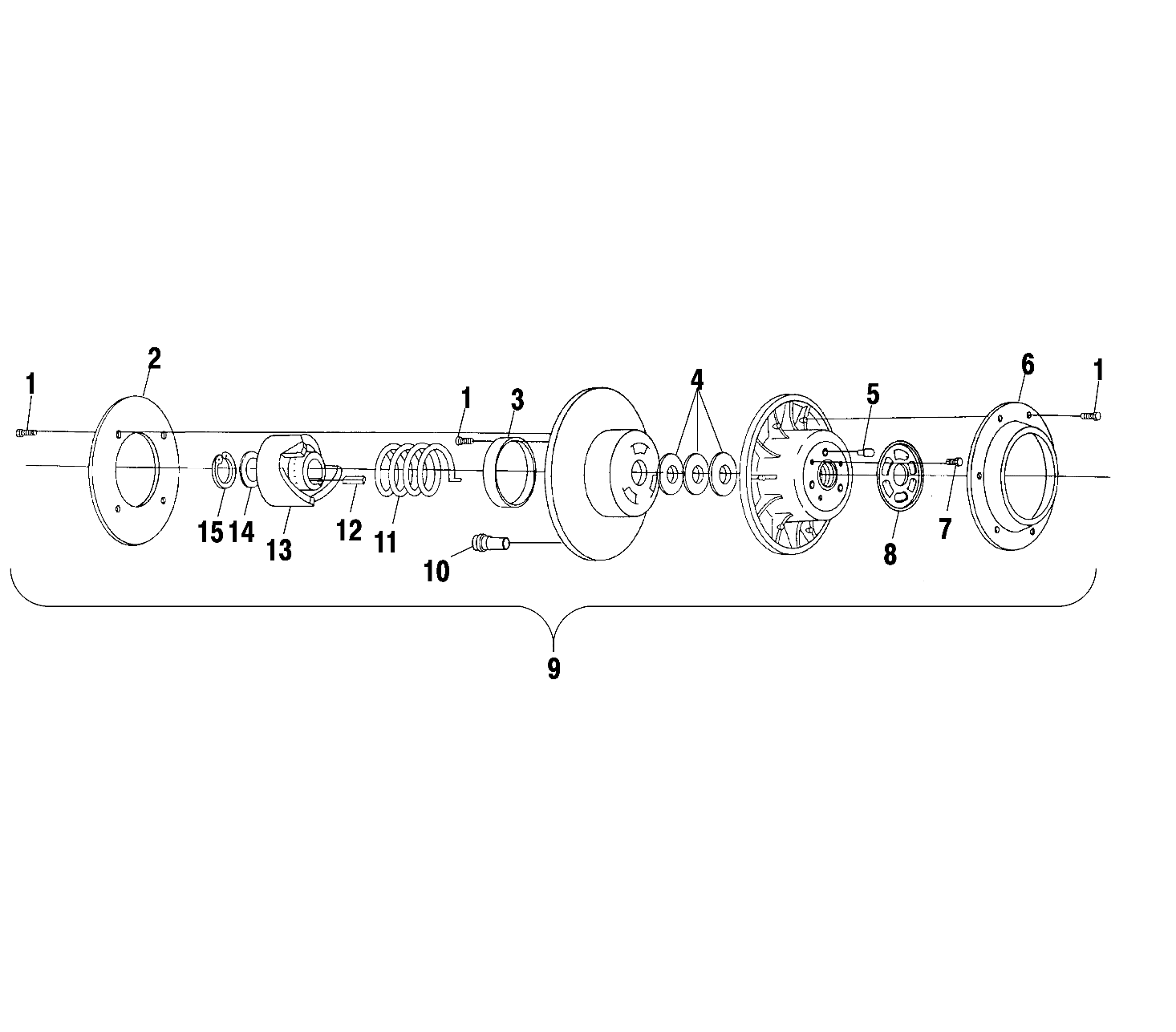 DRIVEN CLUTCH - S01NX6ES (4968856885B013)