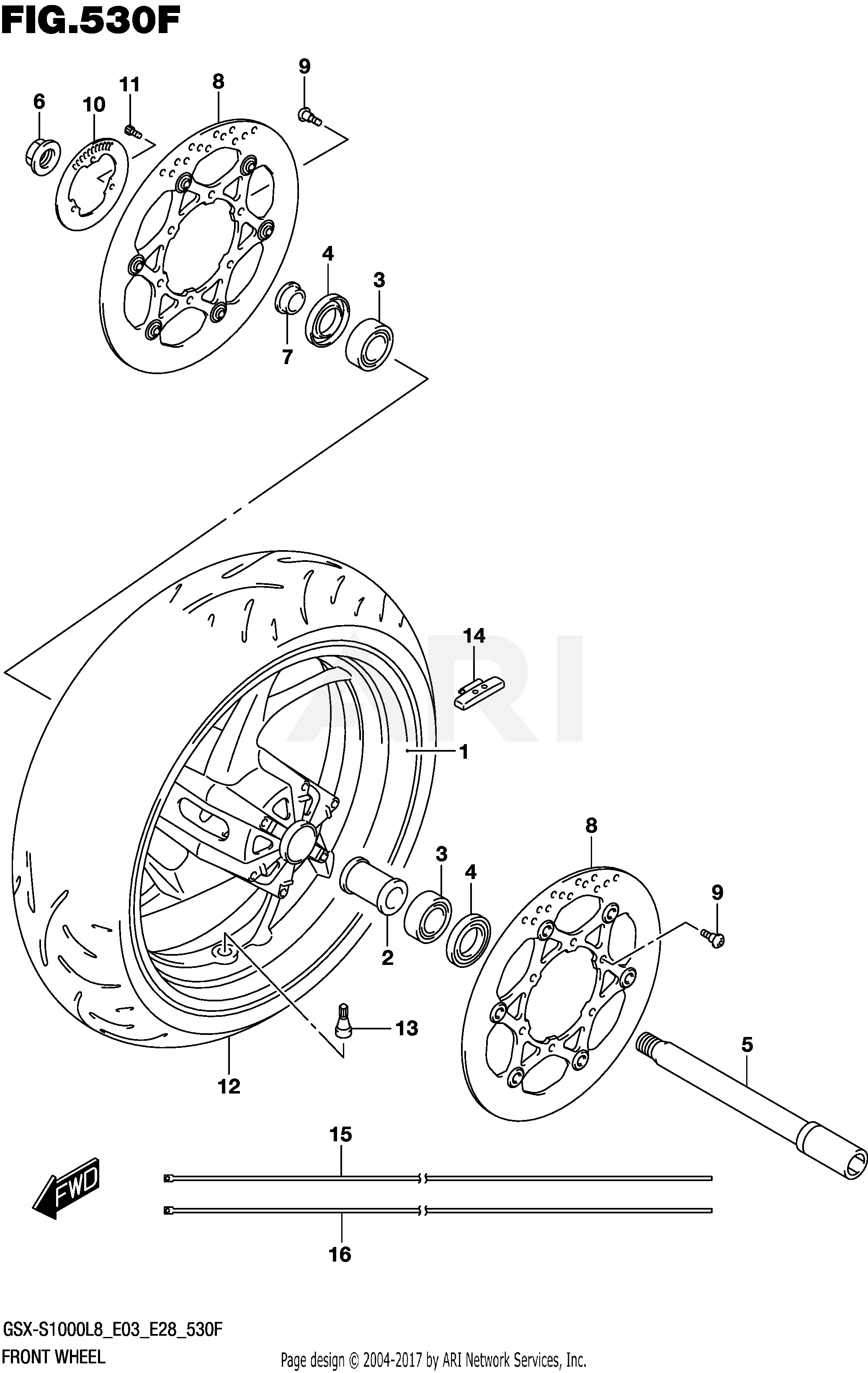 FRONT WHEEL (GSX-S1000ZL8 E33)