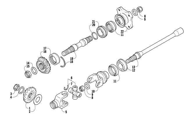 SECONDARY DRIVE ASSEMBLY