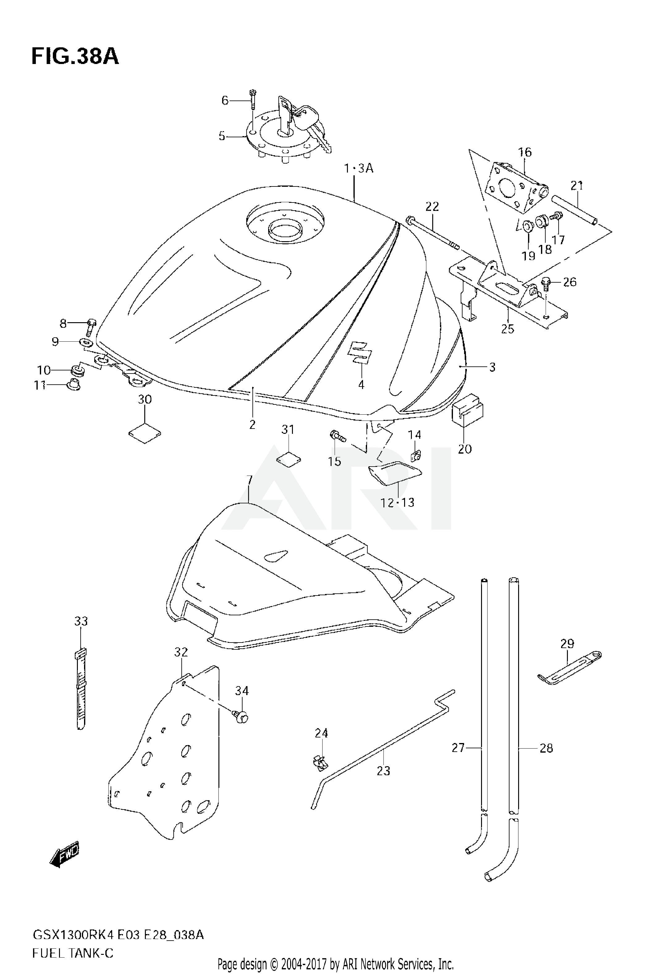 FUEL TANK (MODEL K5)