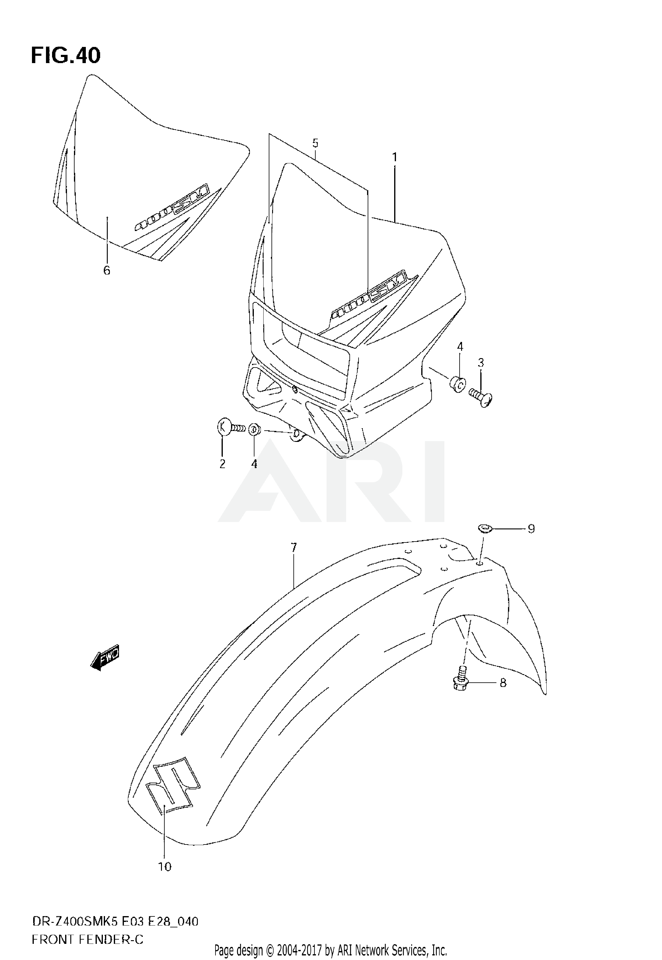 FRONT FENDER (MODEL K5)