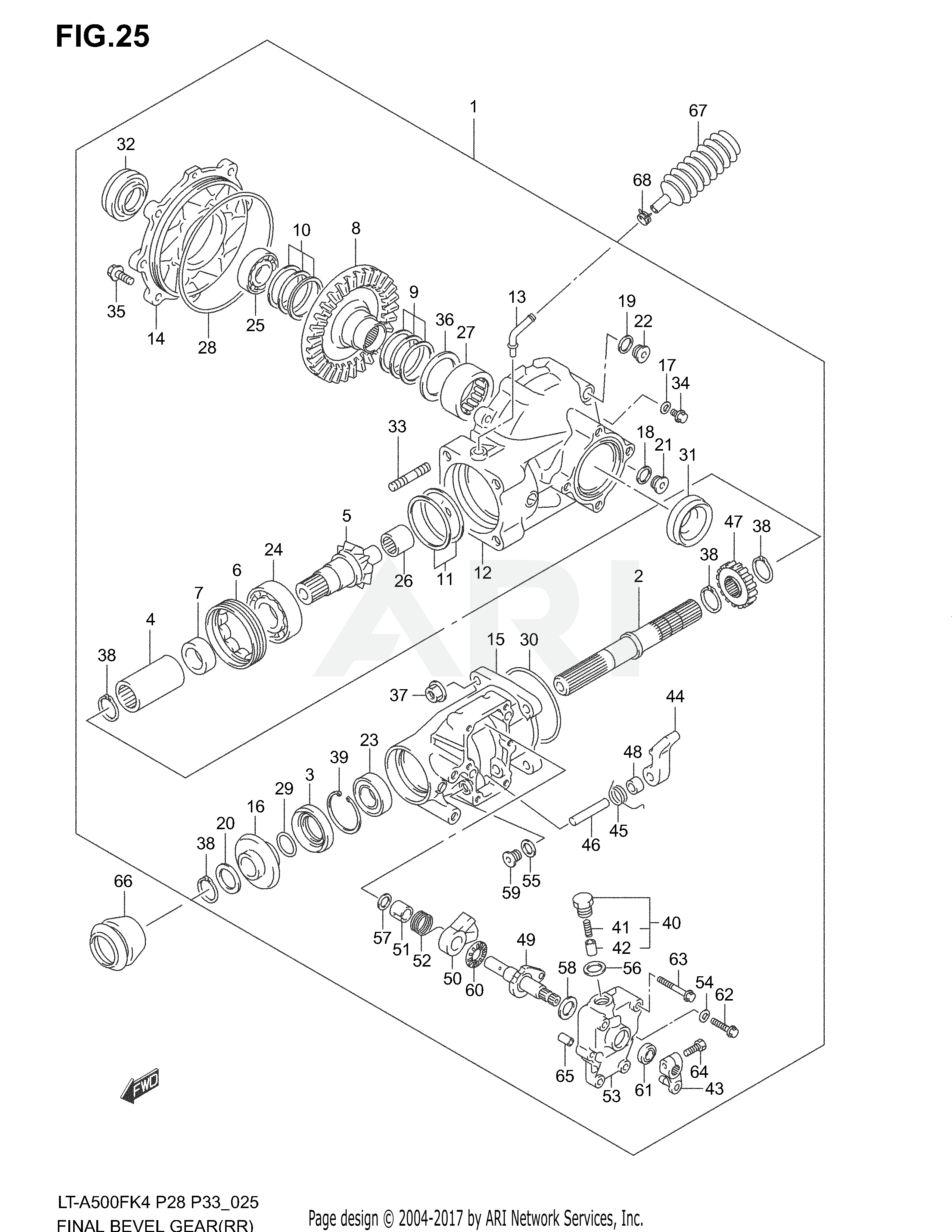 FINAL BEVEL GEAR (REAR)