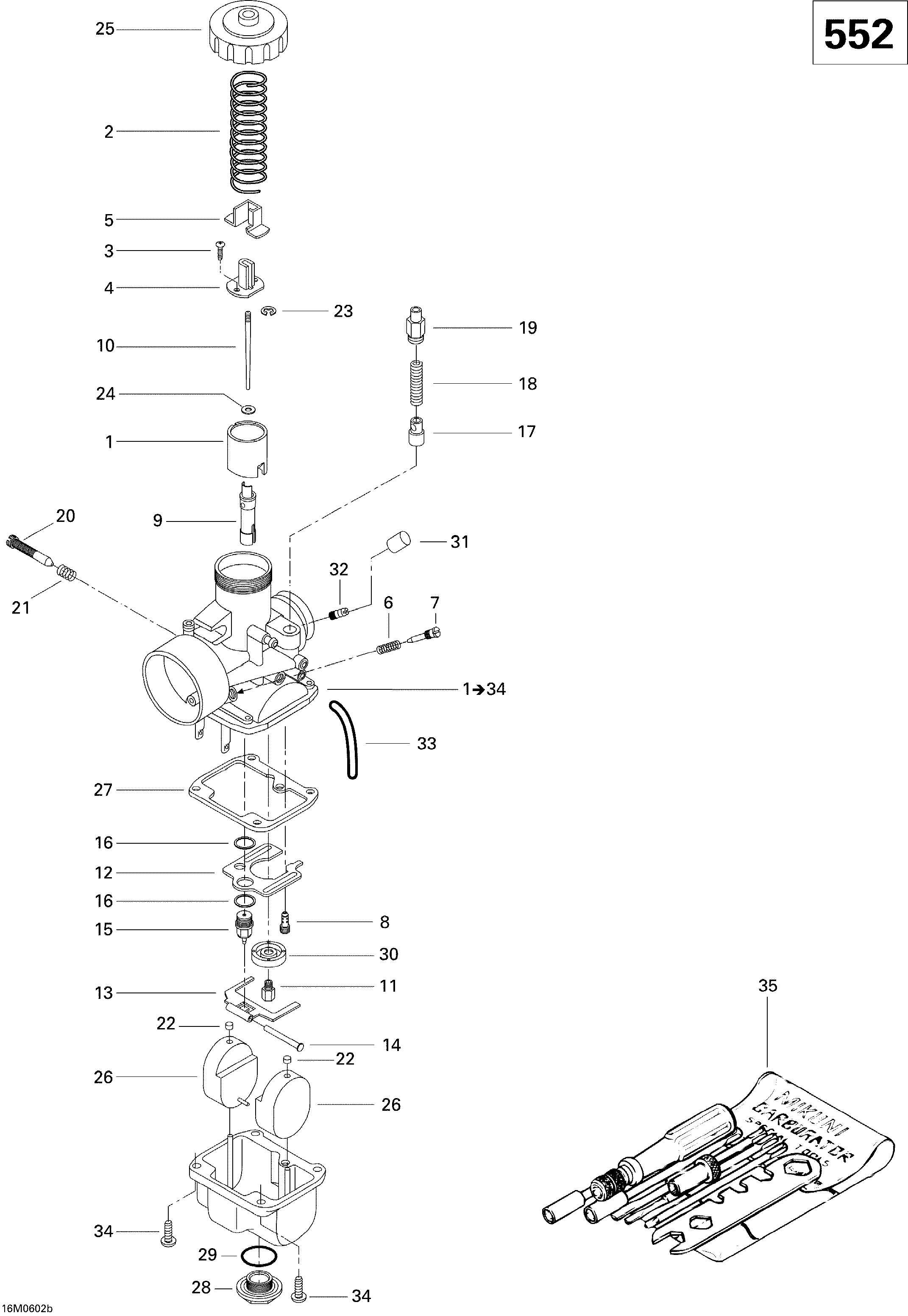 Carburetor GSX 552