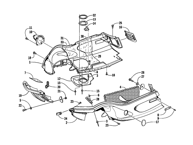 BELLY PAN AND FRONT BUMPER ASSEMBLY