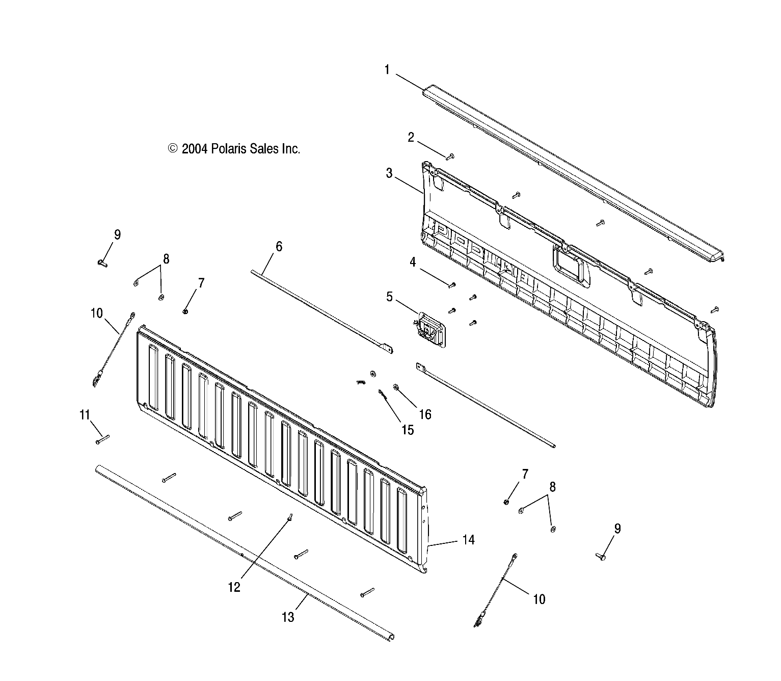 TAILGATE - R05RD68AA/AB (4998269826A13)