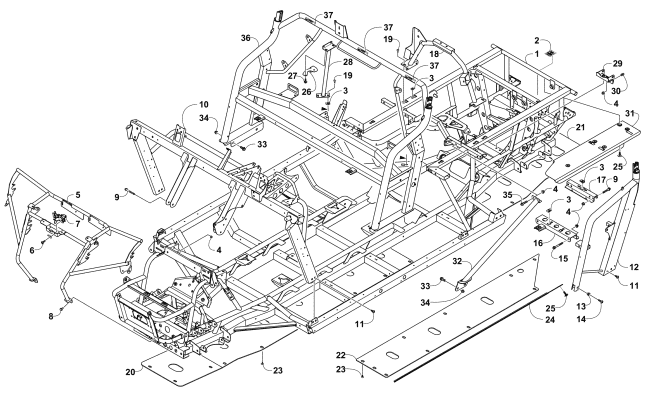 FRAME AND RELATED PARTS