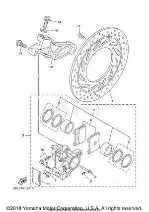 REAR BRAKE CALIPER