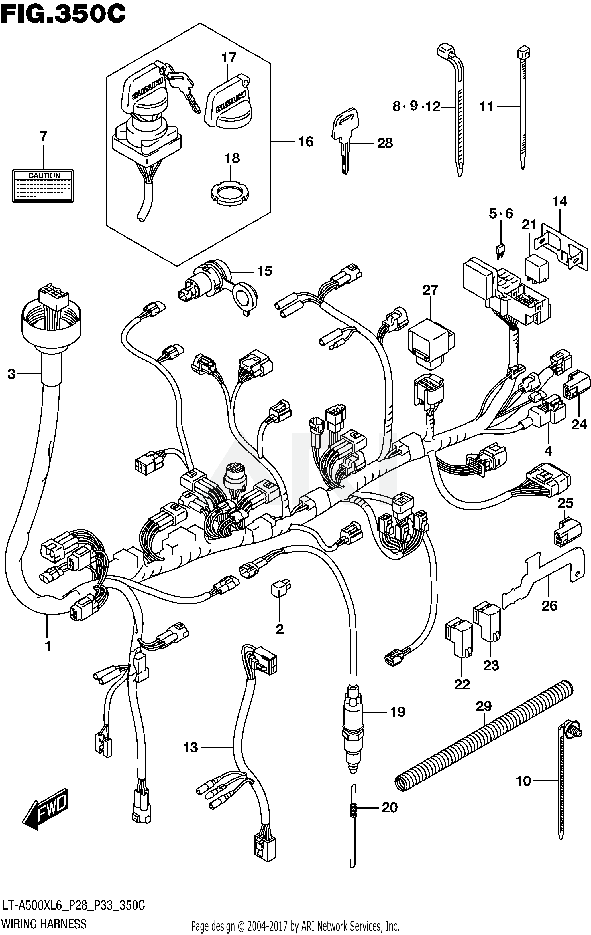 WIRING HARNESS (LT-A500XZL6 P33)