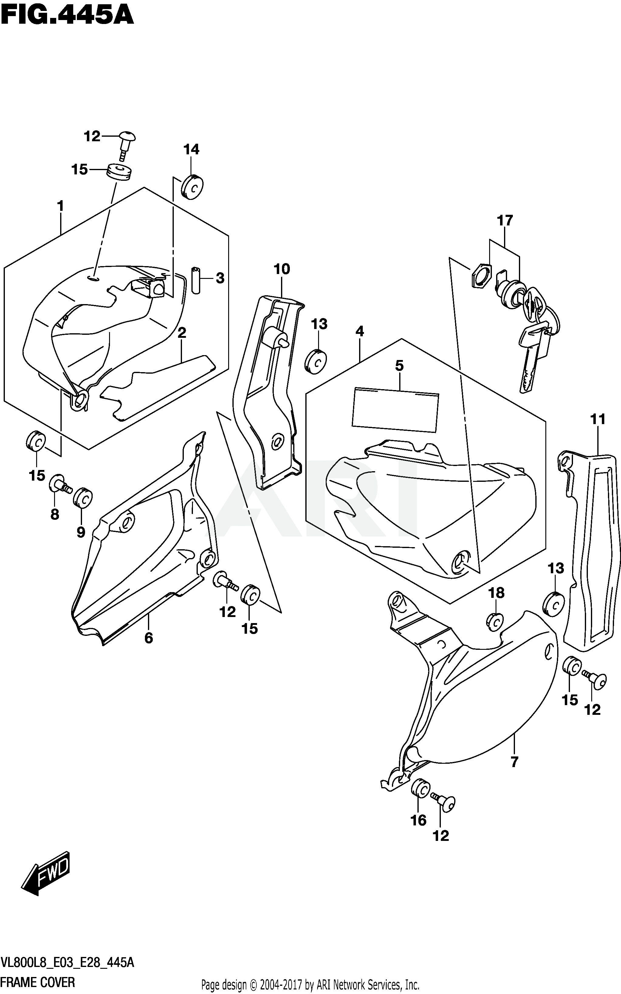 FRAME COVER (VL800L8 E03)