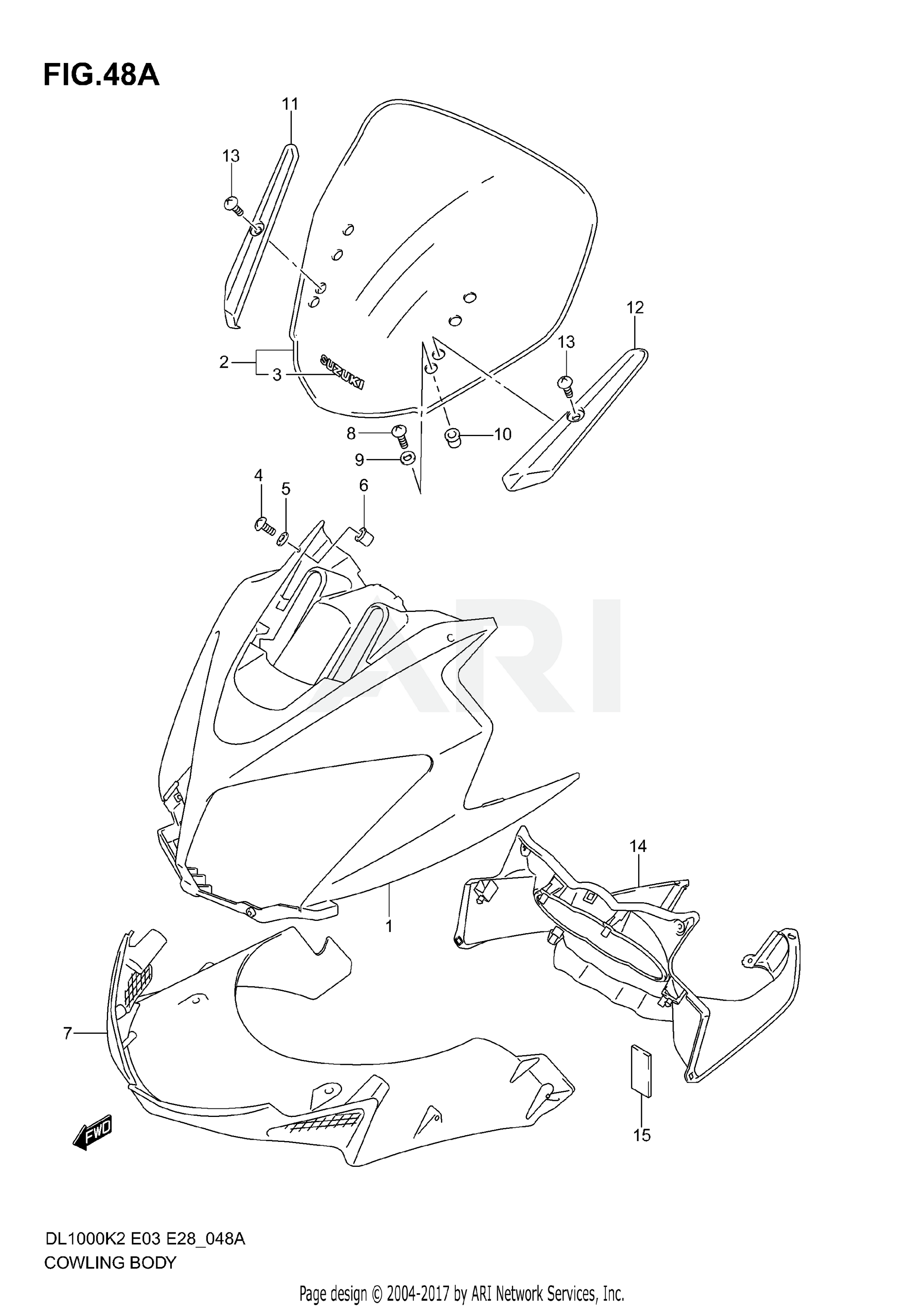 COWLING BODY (MODEL K4/K5/K6)