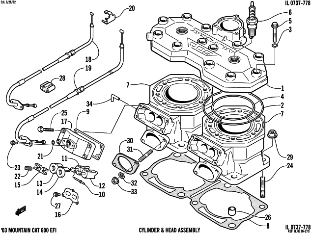 CYLINDER AND HEAD ASSEMBLY