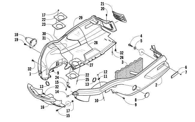 BELLY PAN AND FRONT BUMPER ASSEMBLY