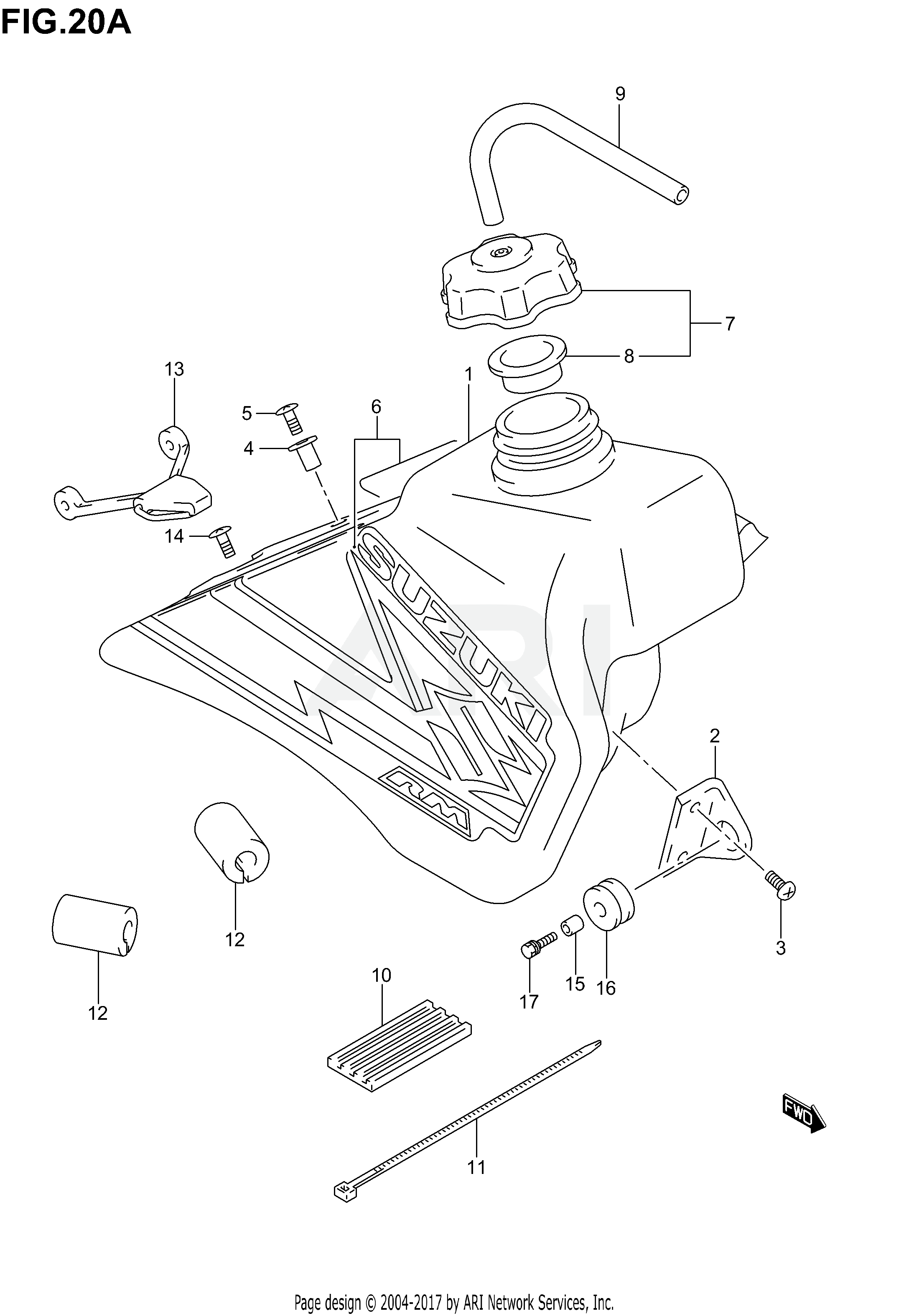 FUEL TANK (MODEL K3)